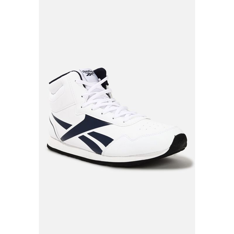 Reebok Men Super Vibe Mid-Top Sneakers White & Black (UK 9)