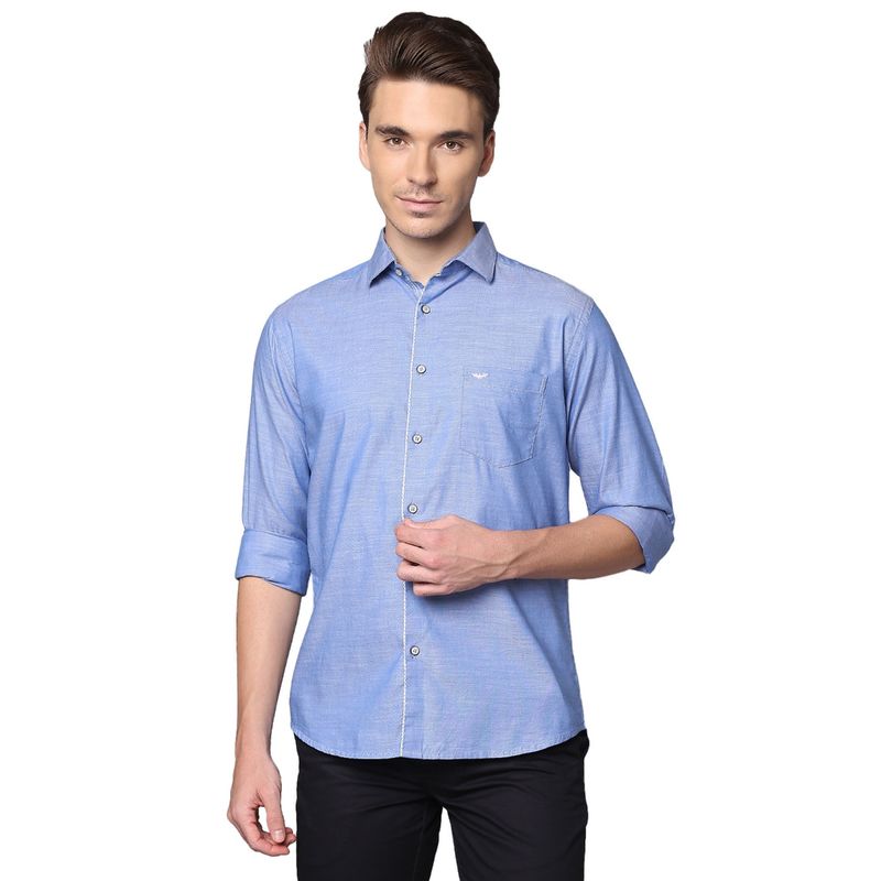 Park Avenue Dark Blue Casual Shirt (S)