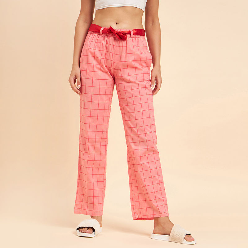 Sweet Dreams Women Printed Pyjama - Pink (L)