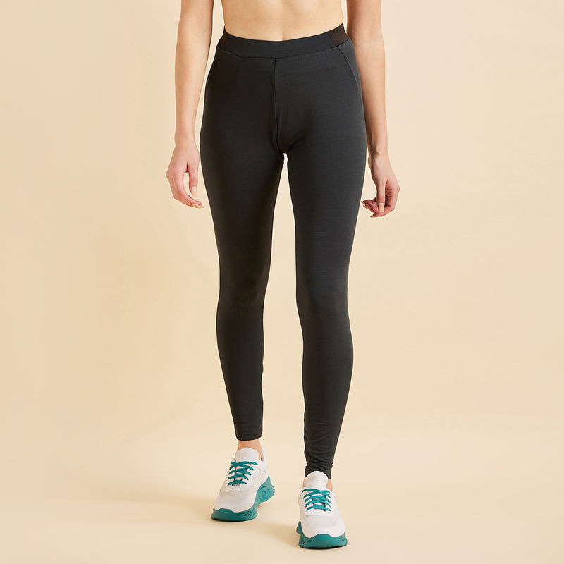 Sweet Dreams Women Solid Ankle Tights - Grey (L)