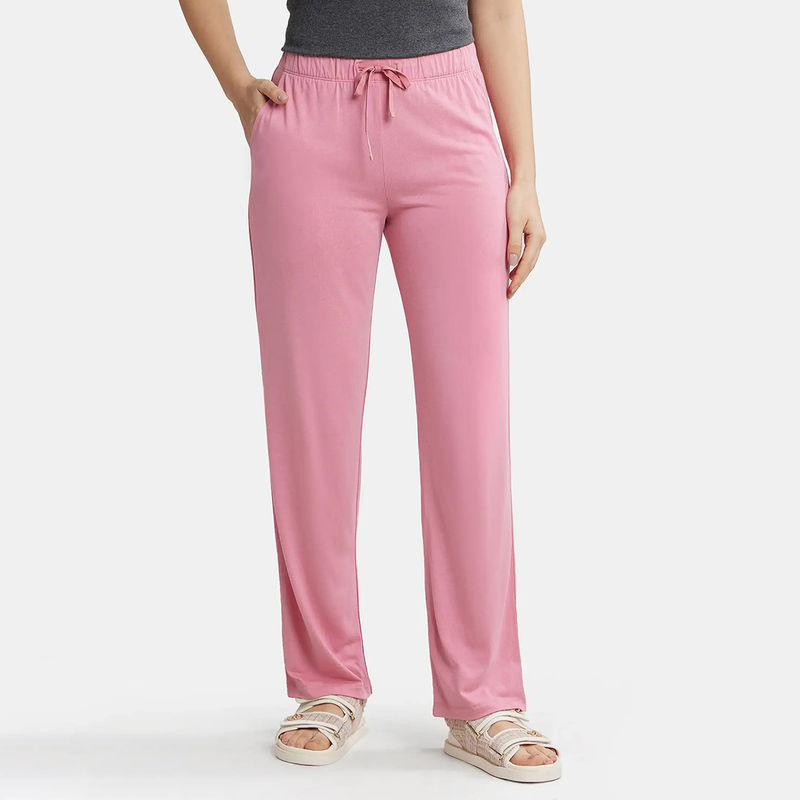 Jockey RX76 Women Environment Friendly Micro Modal Fiber Relaxed Fit Pyjama - Pink (S)