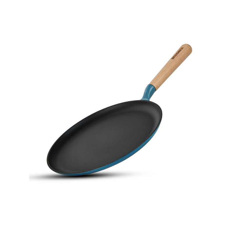 Bergner Excalibur Light Cast Iron Induction Bottom Blue Dosa Tava (28 cm)