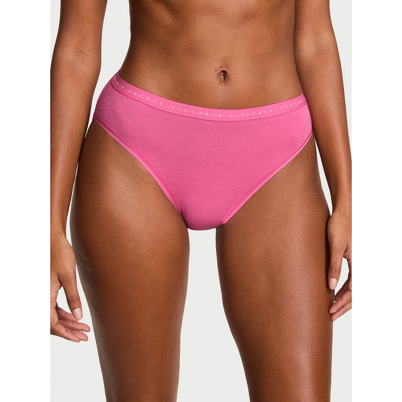 Victoria's Secret Pink Stretch Cotton High Leg Brief (L)