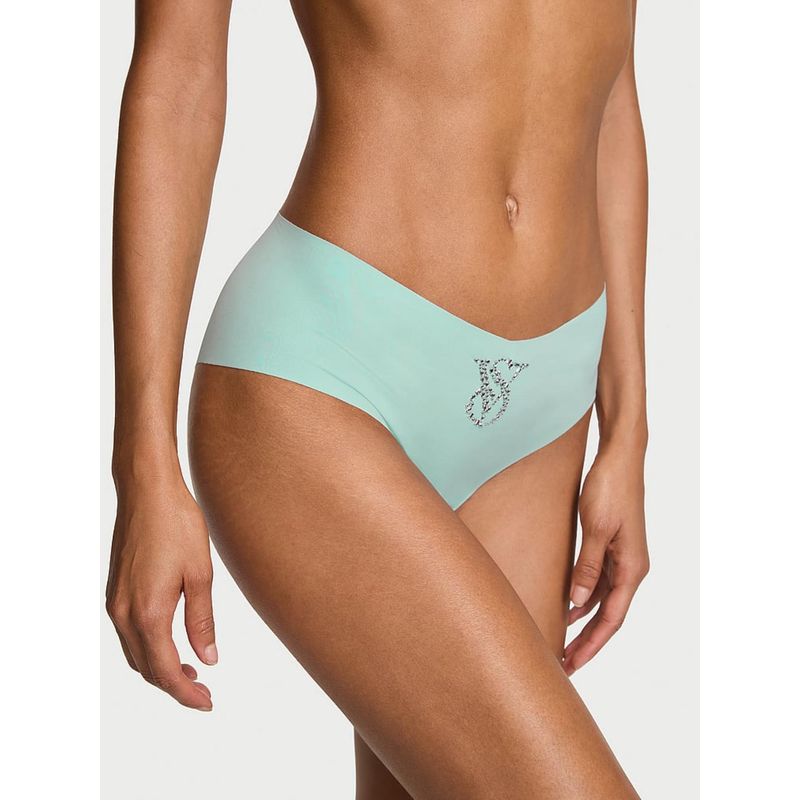 Victoria's Secret Womens Blue No Show Cheeky Panty (XL)