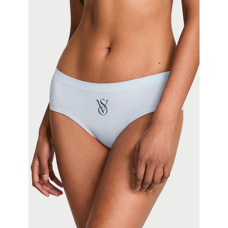 Victoria's Secret Seamless Sparkle Logo Hiphugger Brief Panty (XS)