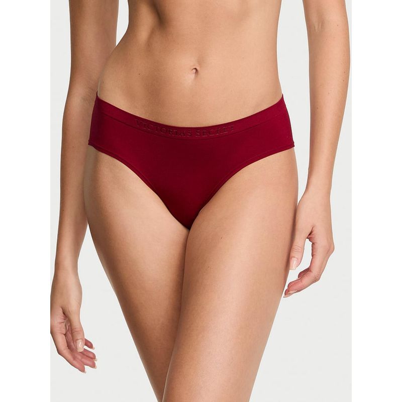 Victoria's Secret Maroon Seamless Shine Hiphugger Brief Panty (XL)