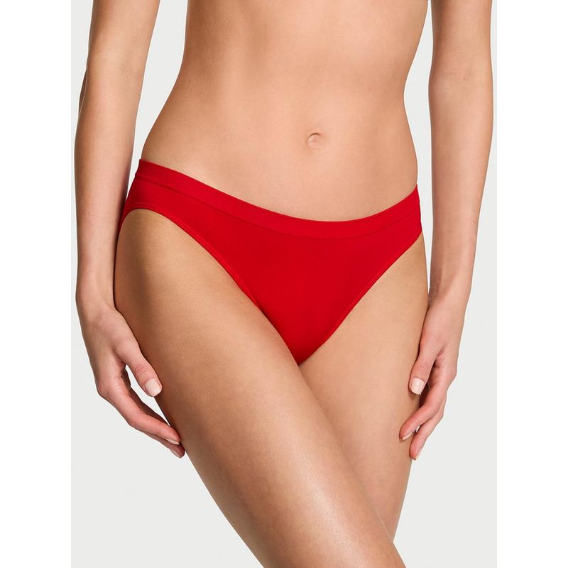Victoria's Secret Red Seamless Bow Bikini Panty (S)