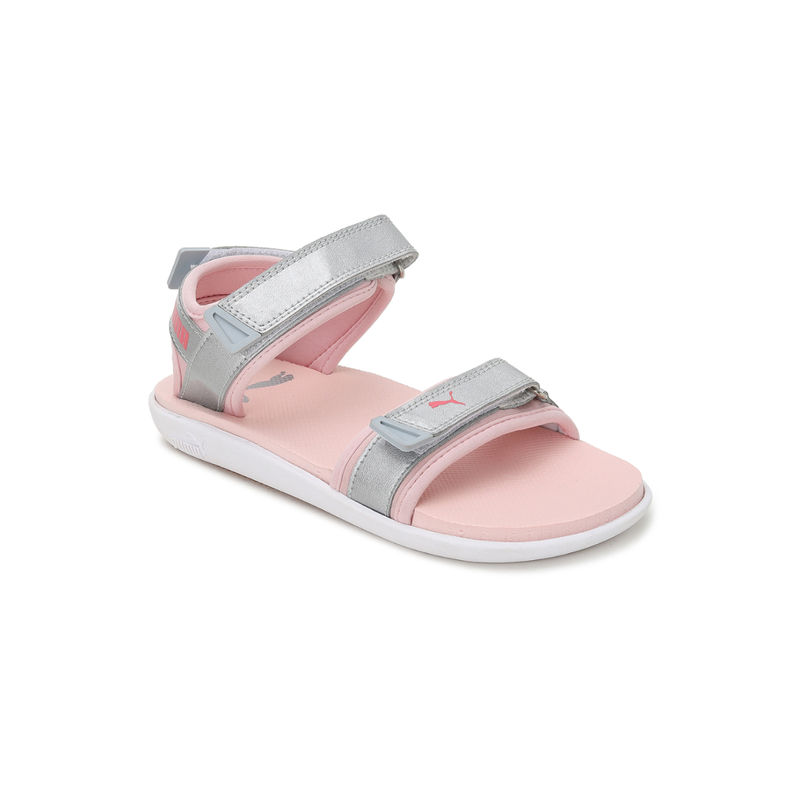 Puma Glam Womens Pink & Grey Sandals (UK 4)