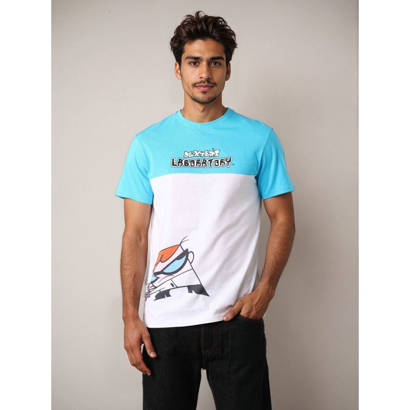 The Indian Garage Co Men Slim Fit Dexter Printed Crew Neck T-Shirt (S)