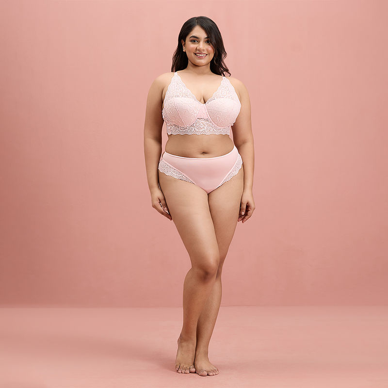 Nykd by Nykaa Sensual Lace Panty Peach NYP348 (XL)