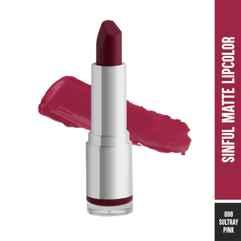 Colorbar Velvet Matte Lipstick - 8 Sultry Pink
