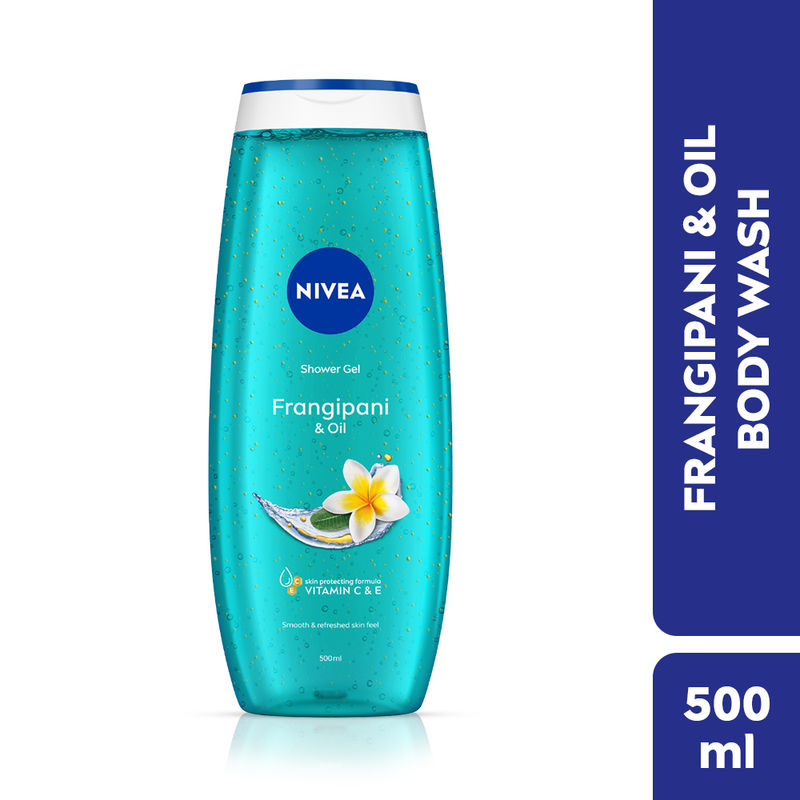 NIVEA Frangipani & care oil Body wash for long-lasting freshness