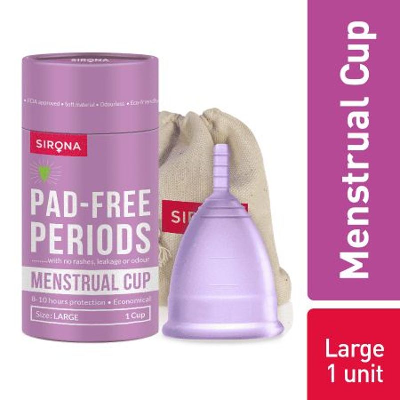 Sirona Reusable Menstrual Cup with FDA Compliant Medical Grade Silicone