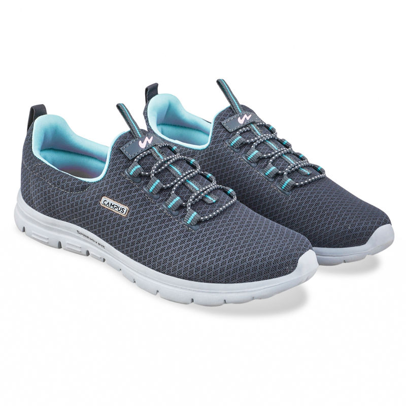 Campus RITZEY Women Navy Blue & Green Walking Shoes (UK 6)