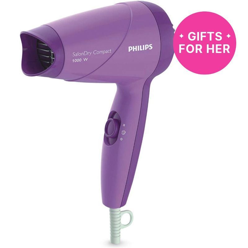 Philips 1000W Compact Hair Dryer - Purple