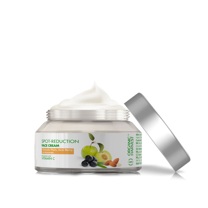 Organic Harvest Spot Reduction Face Cream For Women with Kakadu Plum, Acai Berry & Almonds Extracts