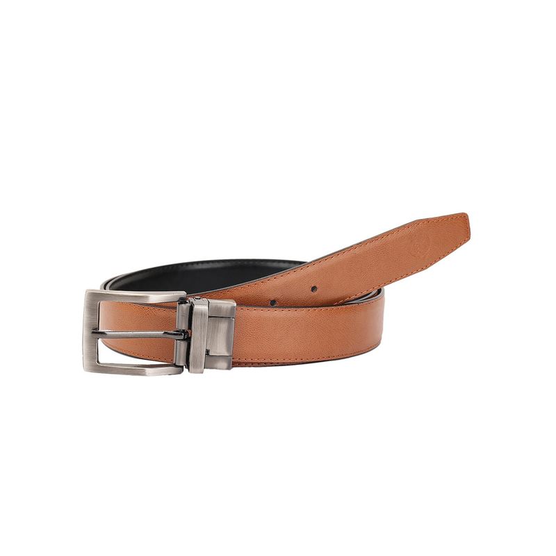 ZEVORA Men Reversible Tango Tan Belt (34)