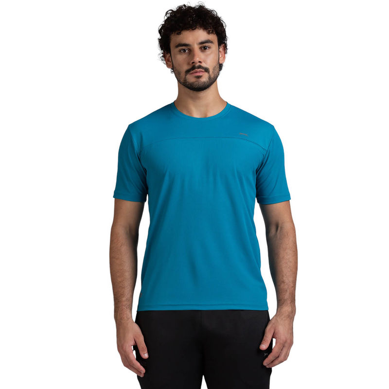 Black Panther Mens Aquamarine Polyester Acti Fit Half Sleeve T-Shirt (S)