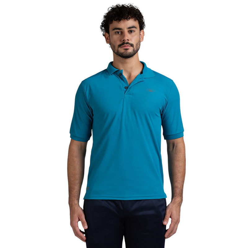 Black Panther Mens Aquamarine Polyester Acti Fit Polo T-Shirt (4XL)