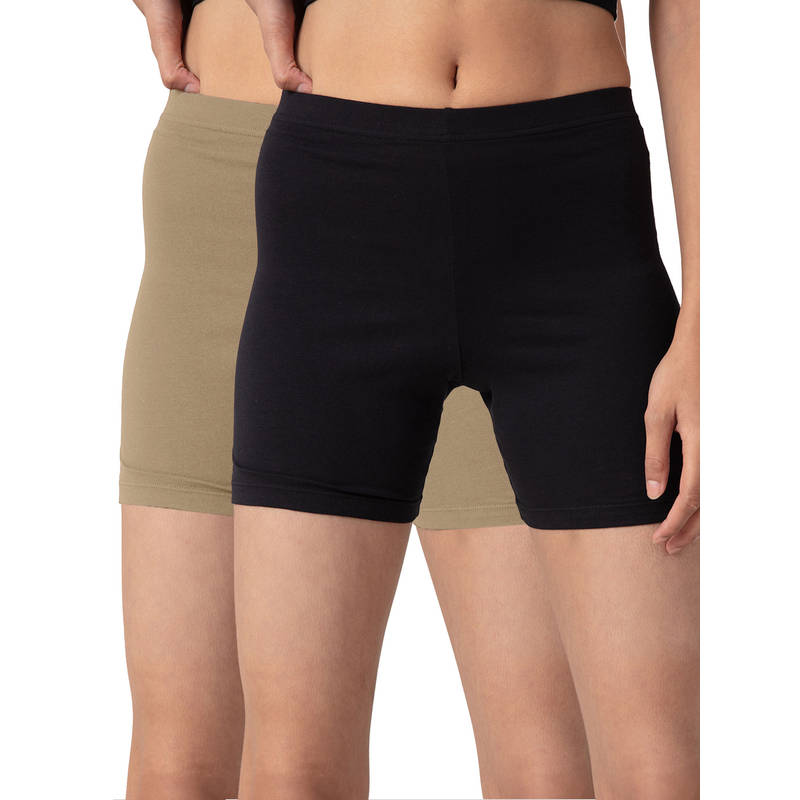 NYKD-Women-Shorties-NYP083 PO2-Black/Nude-S