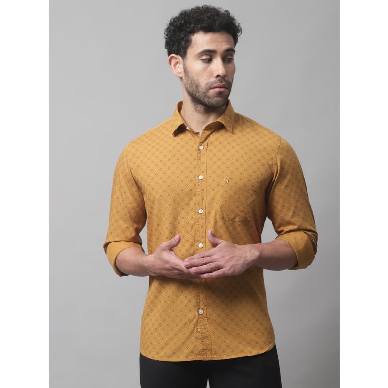Cantabil Men Mustard Shirt (38)