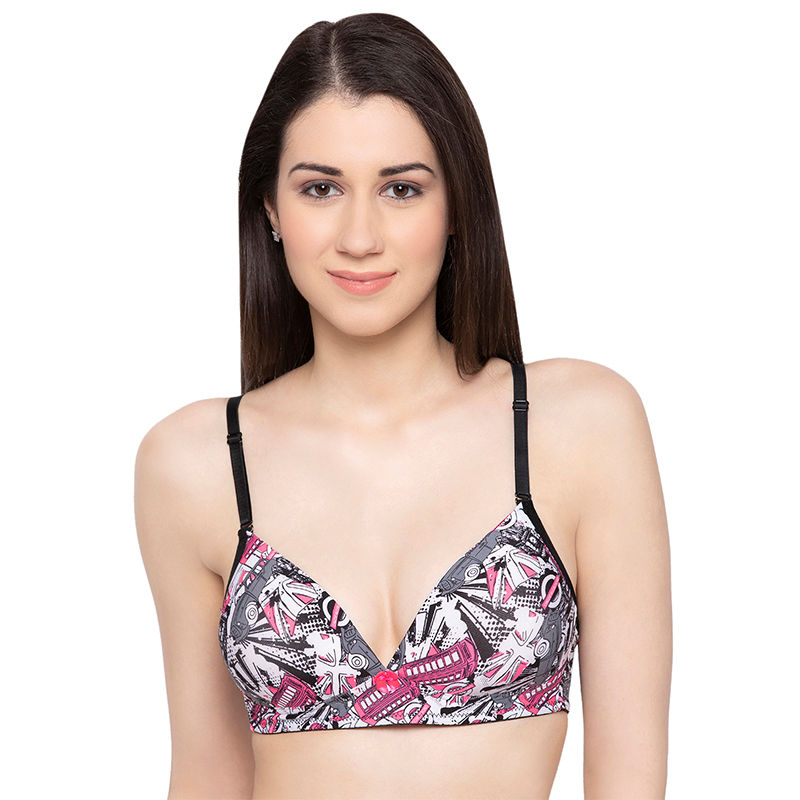 Candyskin Multi-Color Padded Non Wired Bra (38B)