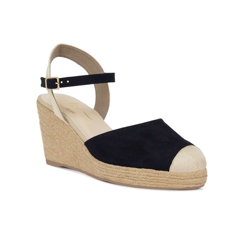 London Rag Women Black Wedges Heels (EURO 38)