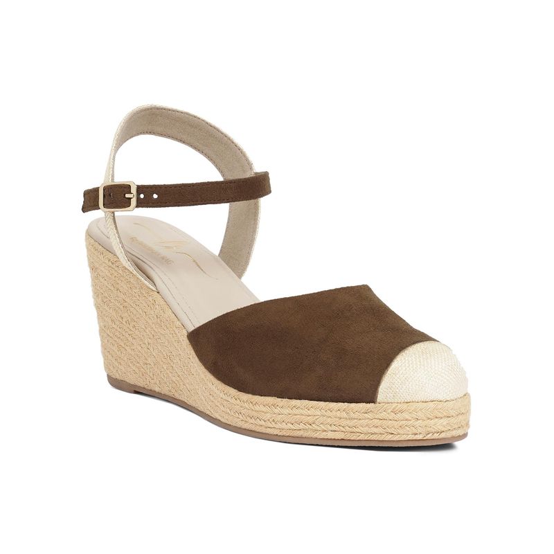 London Rag Women Brown Wedges Heels (EURO 39)