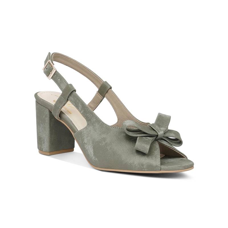 London Rag Women Green Block Heels (EURO 38)