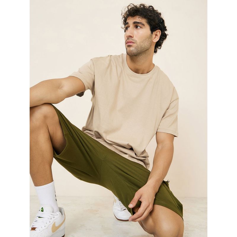 Styli Basic Crew Neck Oversized Fit T-Shirt (XL)