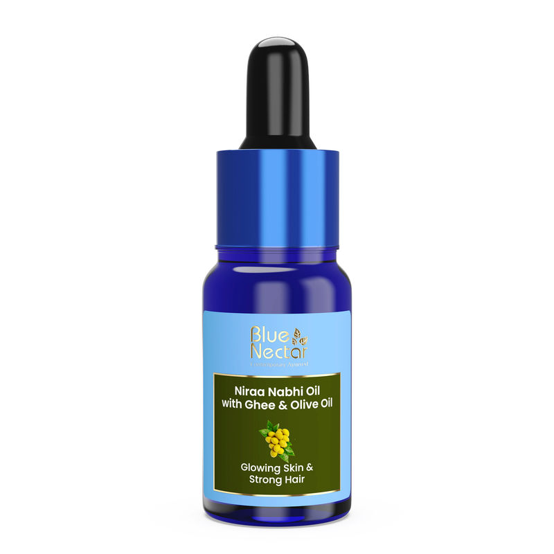 Blue Nectar Nabhi Oil With Ghee & Olive Oil For Glowing Skin & Strong Hair