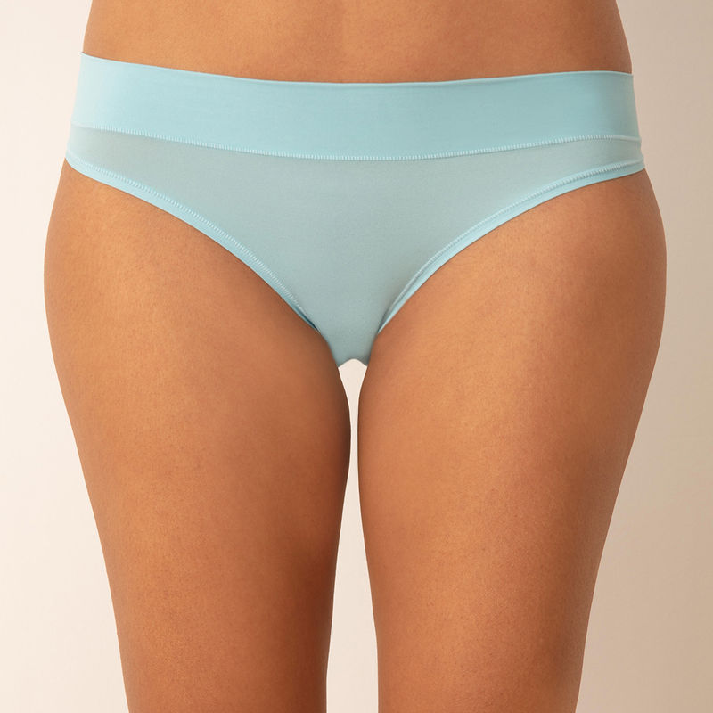 Nykd by Nykaa Super 4 Way Stretch Bikini Panty-NYP341-Turquoise (S)