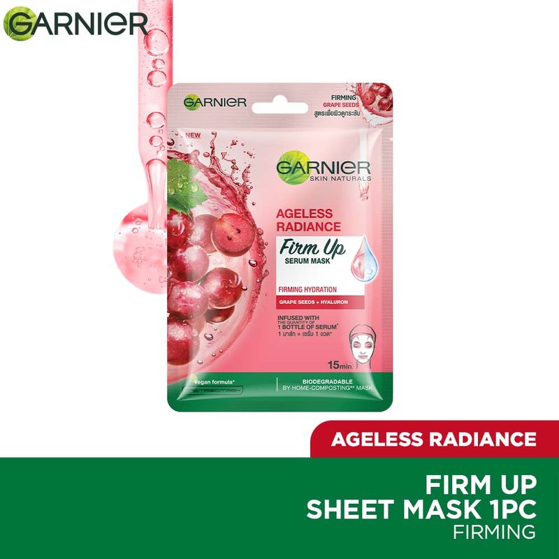 Garnier Skin Naturals Ageless Radiance Face Serum Sheet Mask