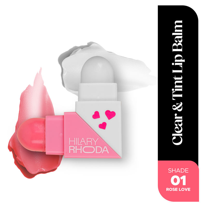 Hilary Rhoda Clear & Tint Lip Balm - Rose Love 01
