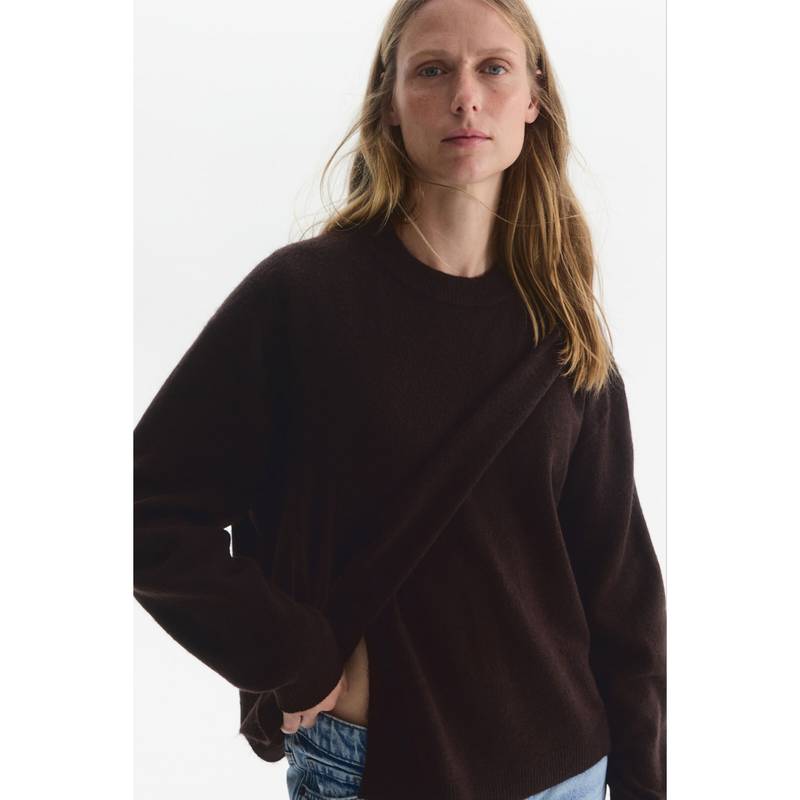 H&M Women Brown MAMA Before & After Nursing jumper (S)