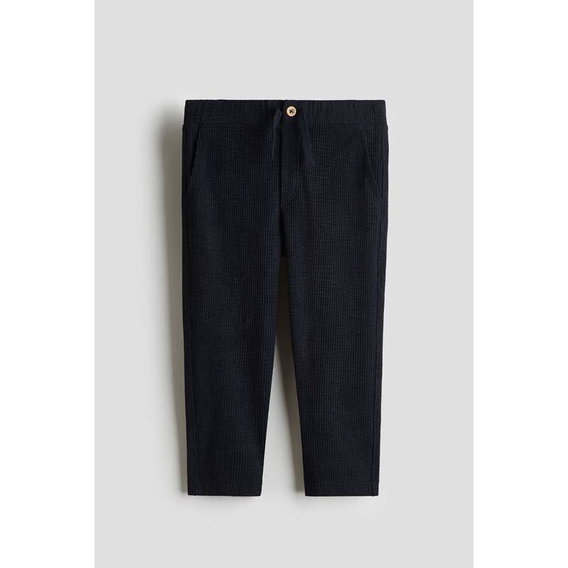 H&M Ribbed Velour Trousers Blue (9-10 Years) (9-10 Years)