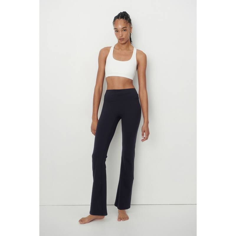 H&M Women Blue Flared Yoga Leggings With Softmove (XXS)
