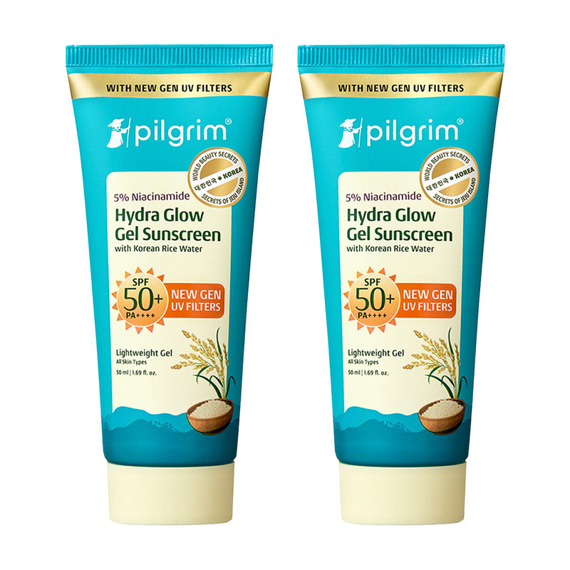 Buy Pilgrim 5% Niacinamide Hydra Glow Gel Sunscreen SPF50+ PA++++