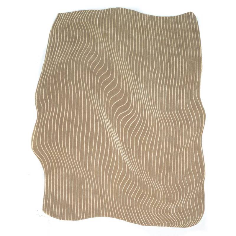 Rugberry Crinkle Wool & Silk Rug Multi-Color (5x8 feet)