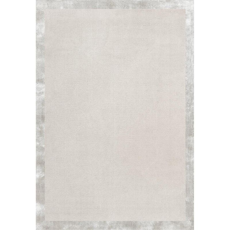 Rugberry Fragment Wool & Silk Rug - Medium Grey Multi-Color (5x8 feet)