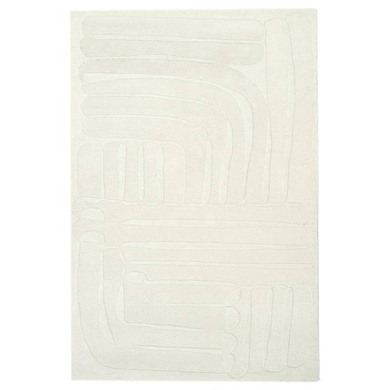 Rugberry Ivory Wool Rug Multi-Color (5x8 feet)