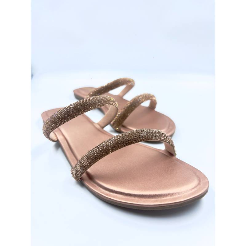 ELVIRAA 2 Diamond Patti Rose Gold Flats (EURO 35)