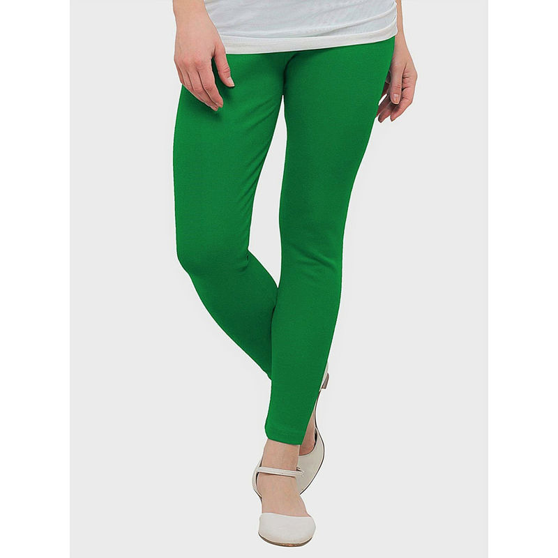 dark green ankle pants
