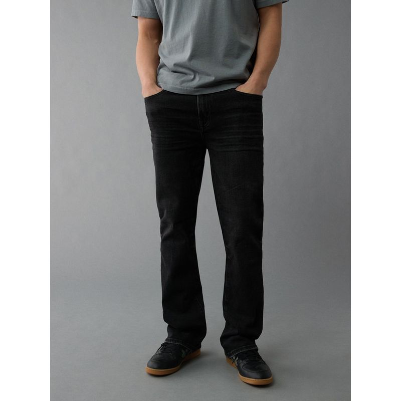 American Eagle Men Always Black Easyflex Slim Bootcut Jeans (29)