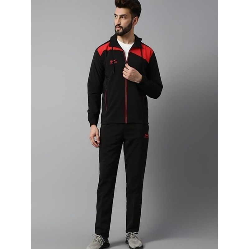 Shiv Naresh Men Colourblock Regular Fit Jacket & Trackpant (Set of 2) (44)