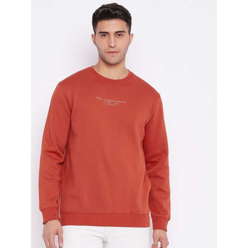 Cantabil Mens Orange Sweatshirt (XL)