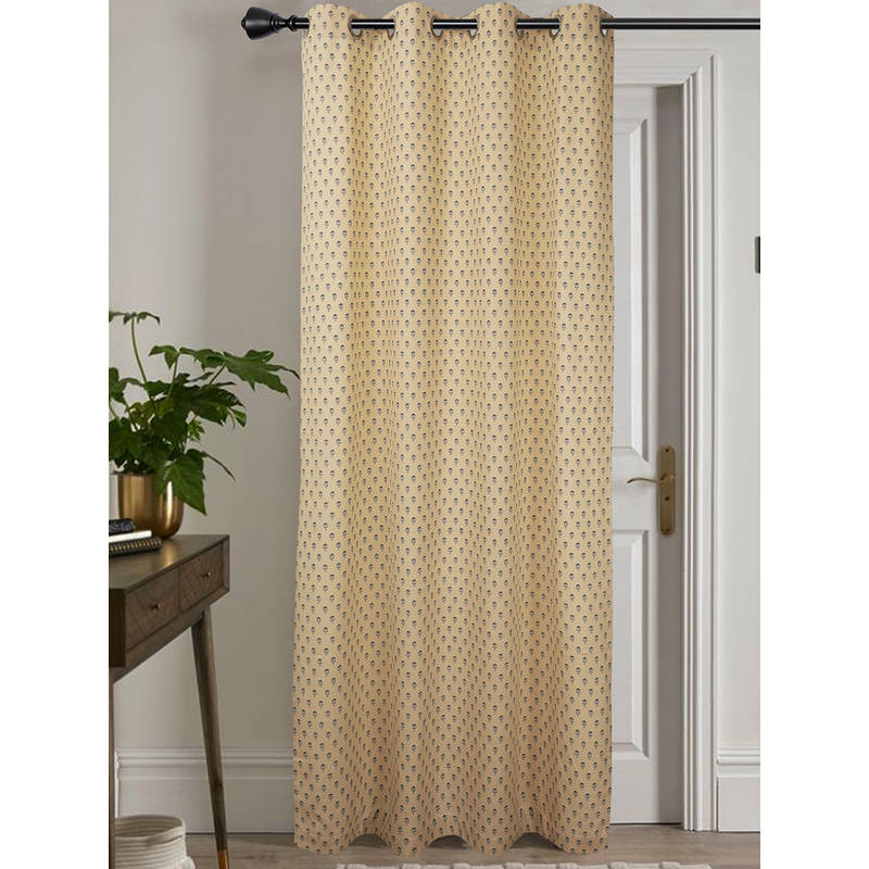 Jamio Firati Beige Single Curtain (5 Feet)