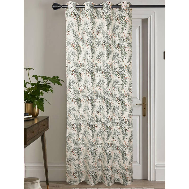 Jamio Firati White Single Curtain (5 Feet)