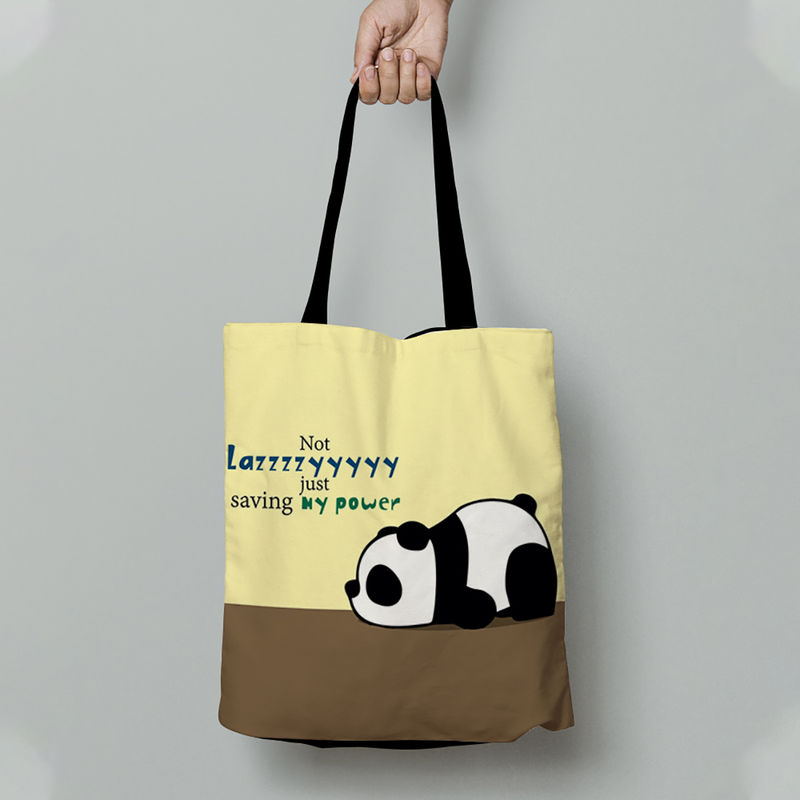 Buy Crazy Corner Lazy Panda Tote Bag Online