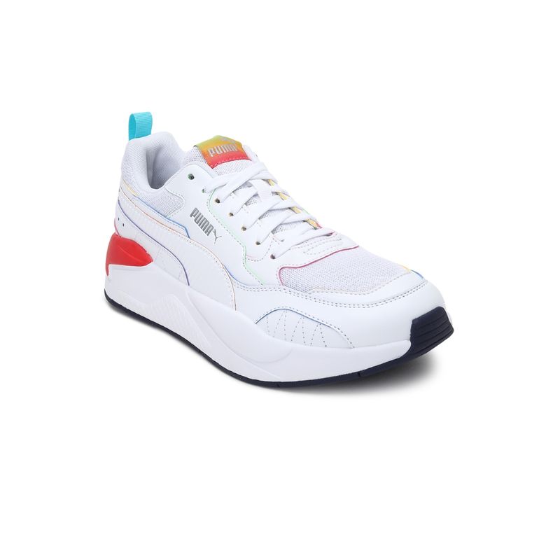 Buy Puma X-ray Square Rainbow Unisex White Sneakers Online